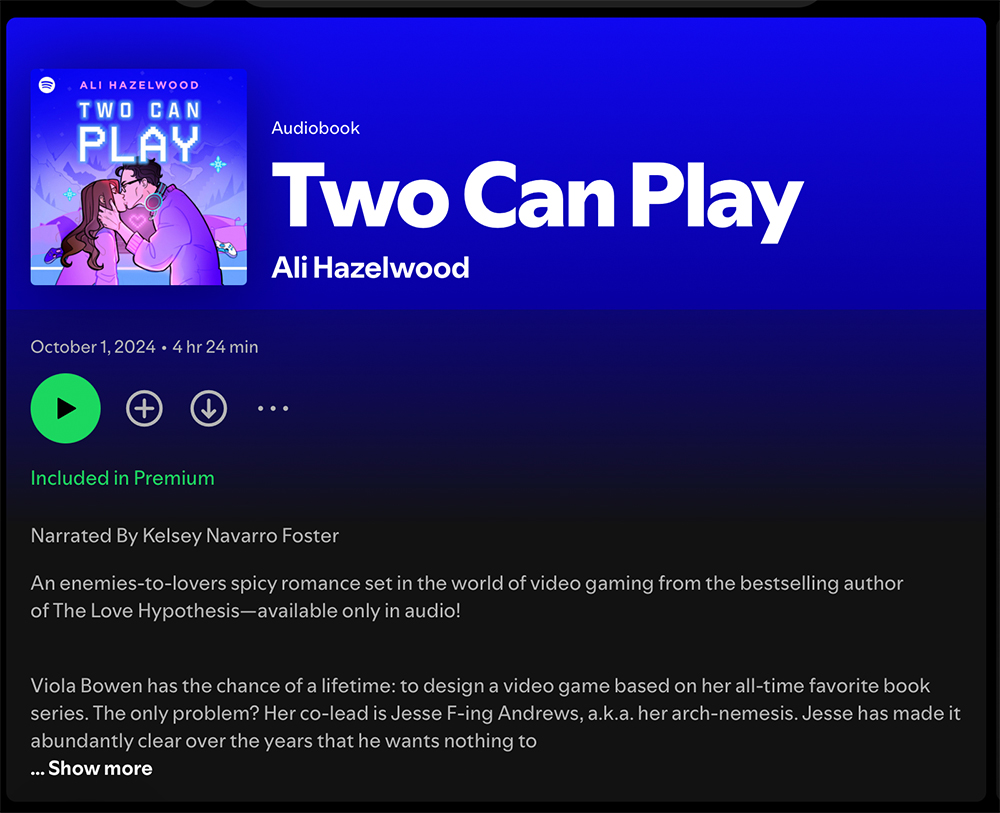spotify audiobooks; books created for audio first;